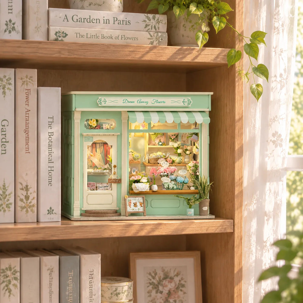 Floral Shelf & Desk Display — Floral Dream DIY Cottage Book Nook Kit