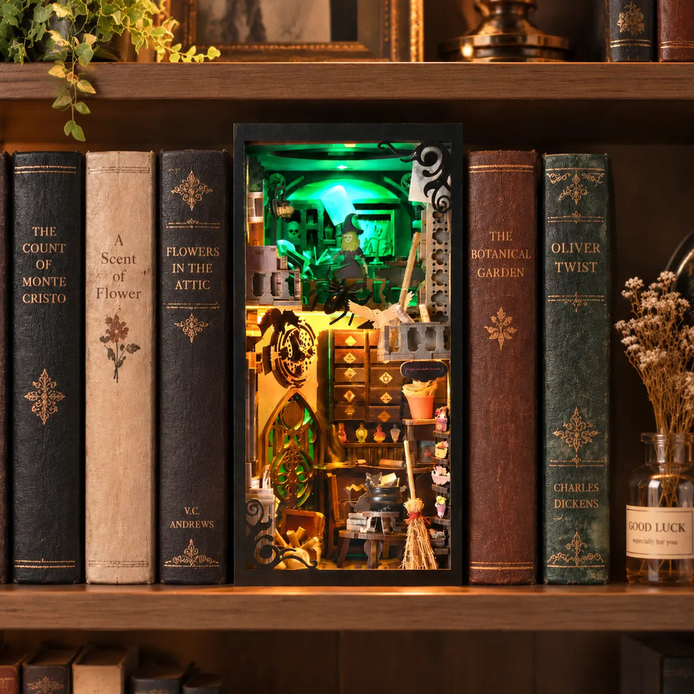 A Glowing World of Witchcraft — The Monster's House | DIY Book Nook Kit