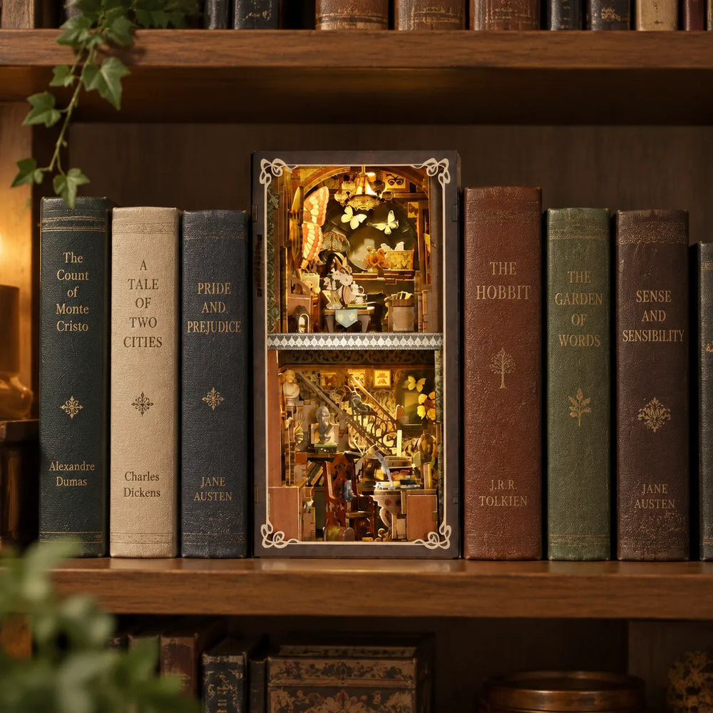A Butterfly Haven on Your Shelf — Butterfly Collection Room DIY Book Nook Kit
