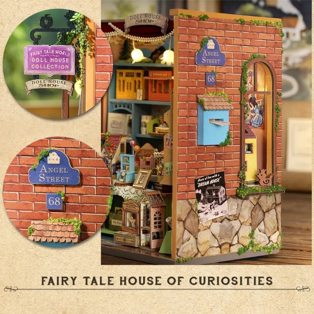 Flower & Vine-Covered Storefront — Fairy-Tale Wonderhouse DIY Mini House Kit l DIY Miniature Kit
