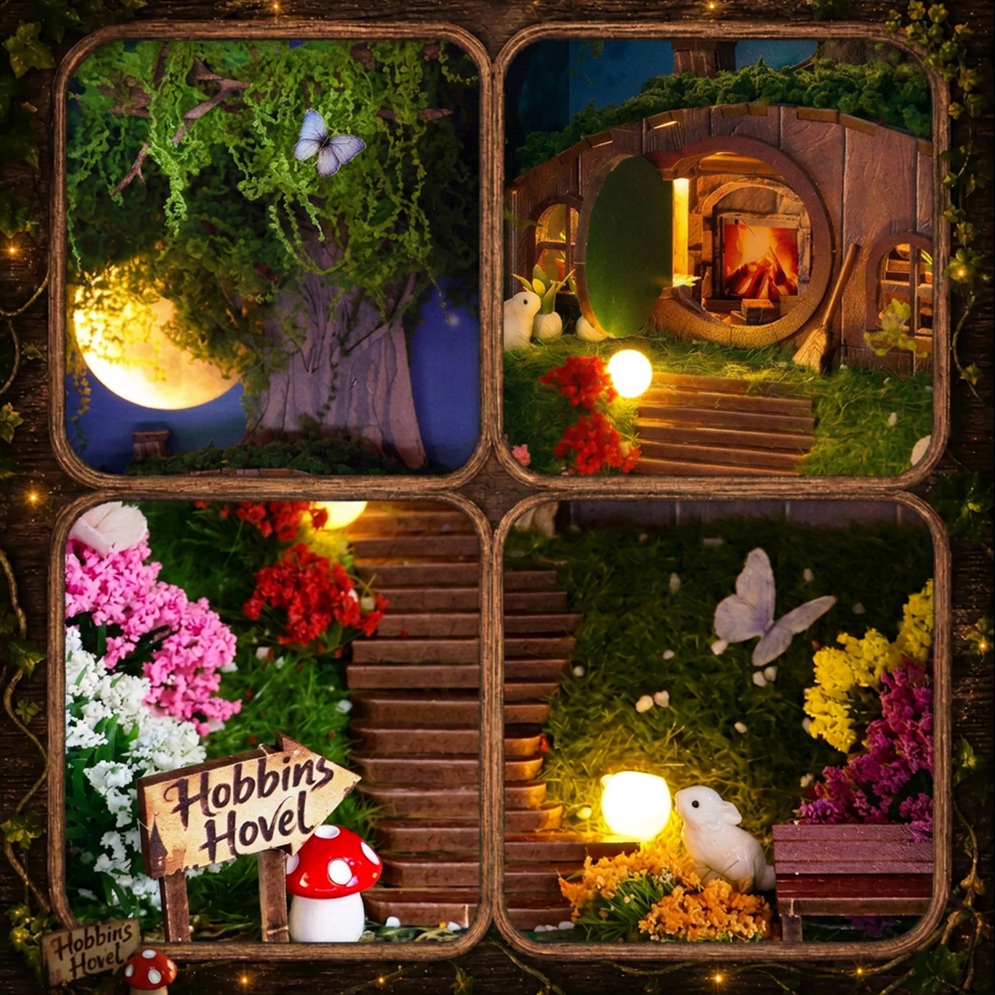 Hobbins Hovel Fantasy Cottage DIY Book Nook Kit