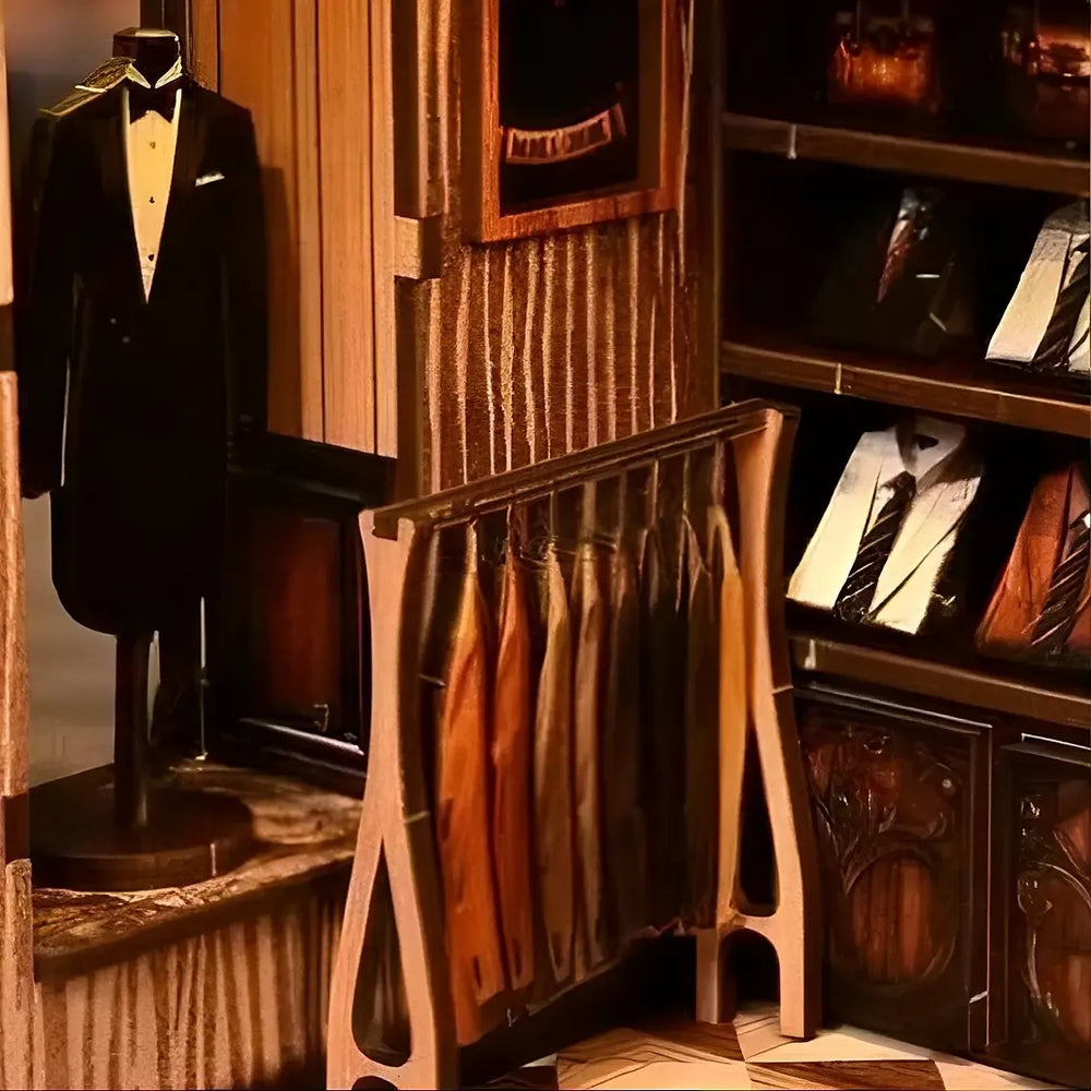 Tailor’s Corner & Fabric Details — Kit Maisonnette DIY Ligne d'Or l Kit Miniature DIY