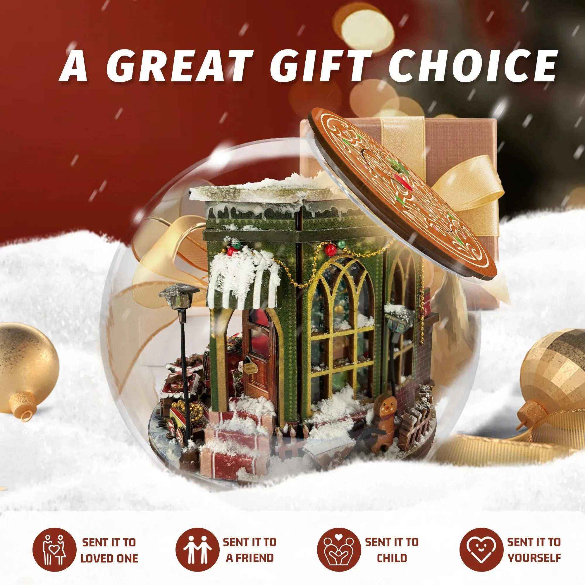 Rocoxia Christmas Prologue DIY Miniature Dollhouse Kit - Rocoxia