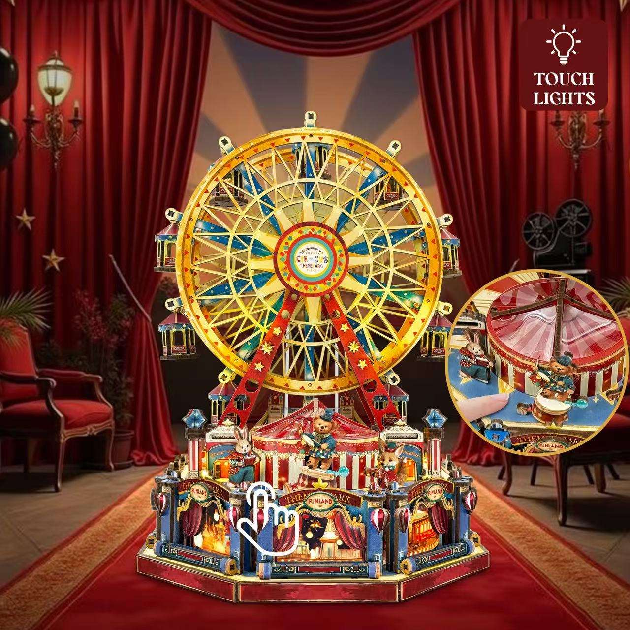 Century Ferris Wheel 3D Wooden Mechanical Puzzles - ROCOXIA