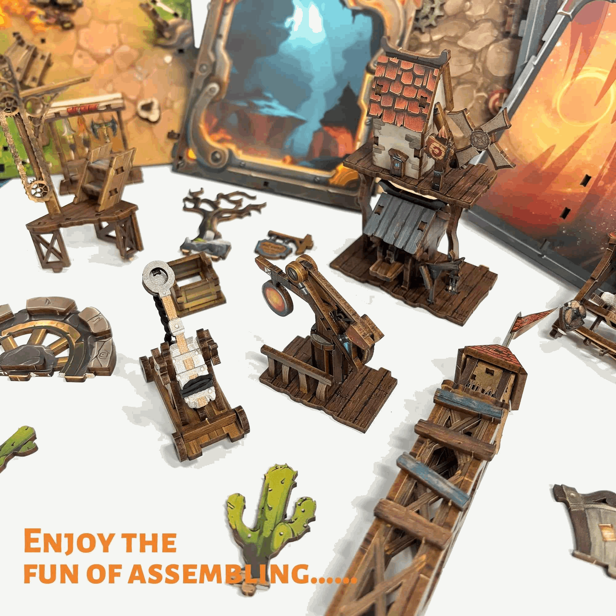 Mining Zone Fortress DIY Book Nook Kit - ROCOXIA