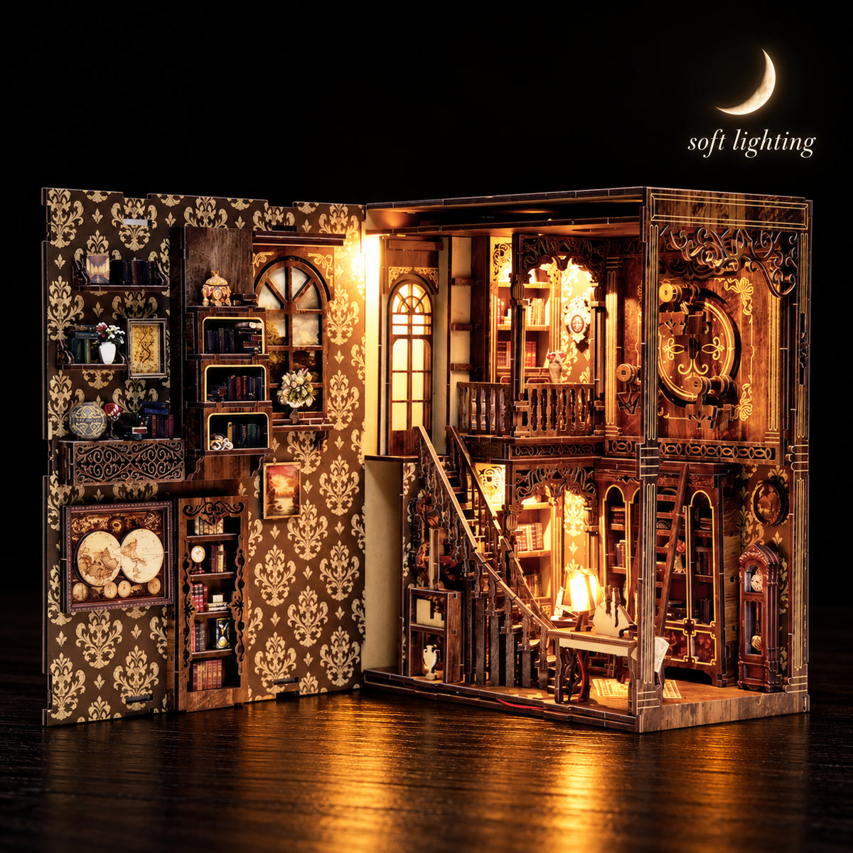Ancient Book Collection Room DIY Book Nook Kit
