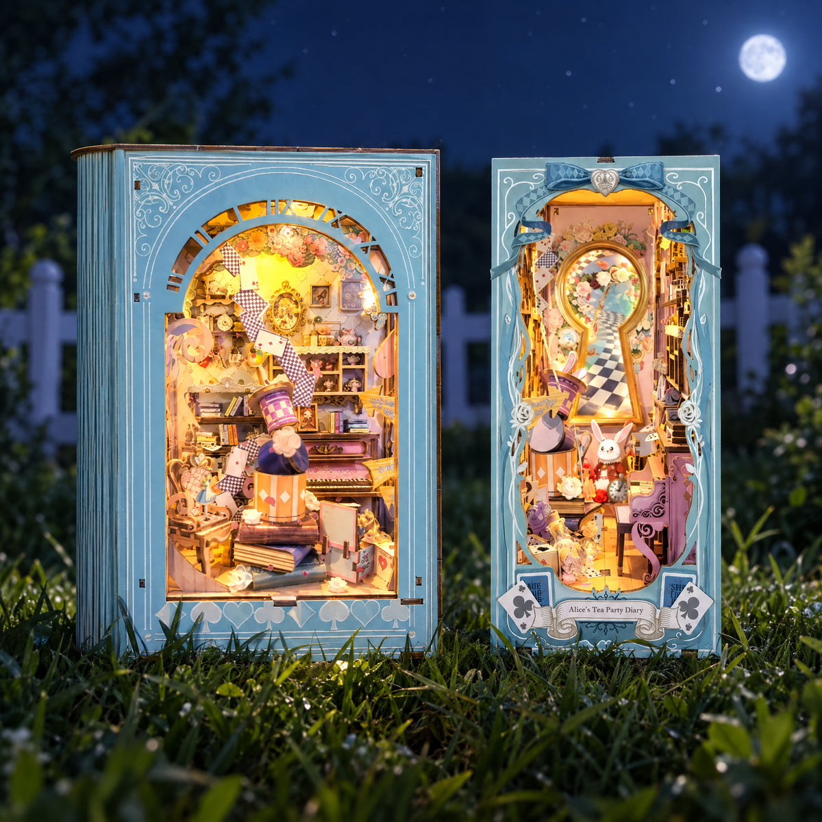 Alice's Tea Party Diary DIY Book Nook Kit