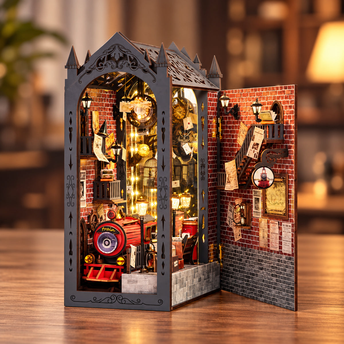 Fancy Train Platform DIY Book Nook Kit