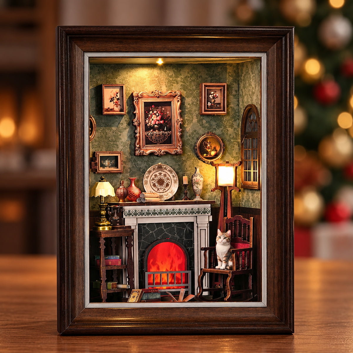 Fireplace DIY Story Frame Puzzle Kit