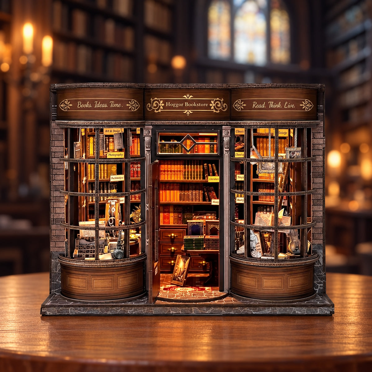 Hoggor Bookstore DIY Miniature Kit