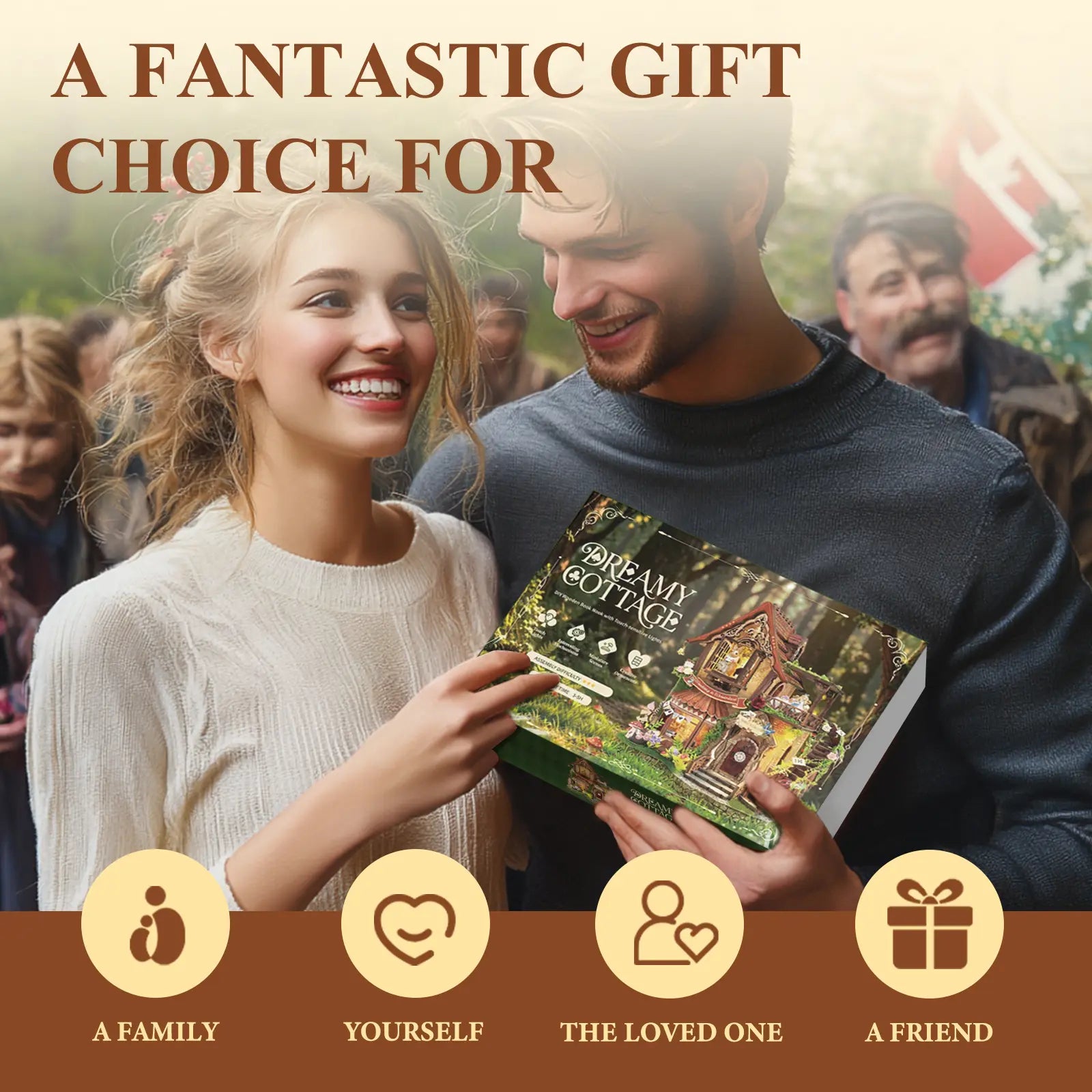 Dreamy Cottage DIY Miniature Kit - ROCOXIA