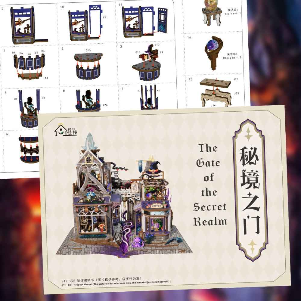 The Gate of the Secret Realm DIY Mini House Kit l DIY Miniature Kit - ROCOXIA