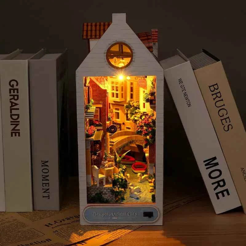 Rocoxia Bruges Ancient City DIY Book Nook Kit - Rocoxia