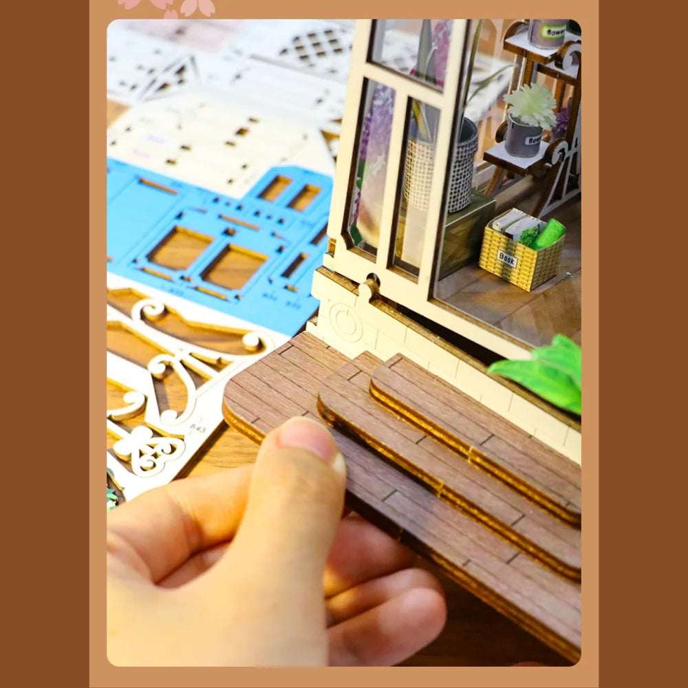 Garden House DIY Book Nook Kit - Your Own Secret Garden - ROCOXIA