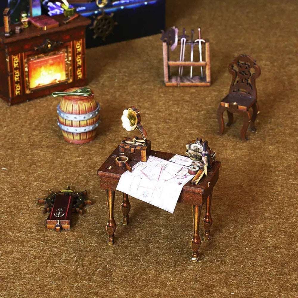 Aden Pirate Ship DIY Book Nook Kit - ROCOXIA