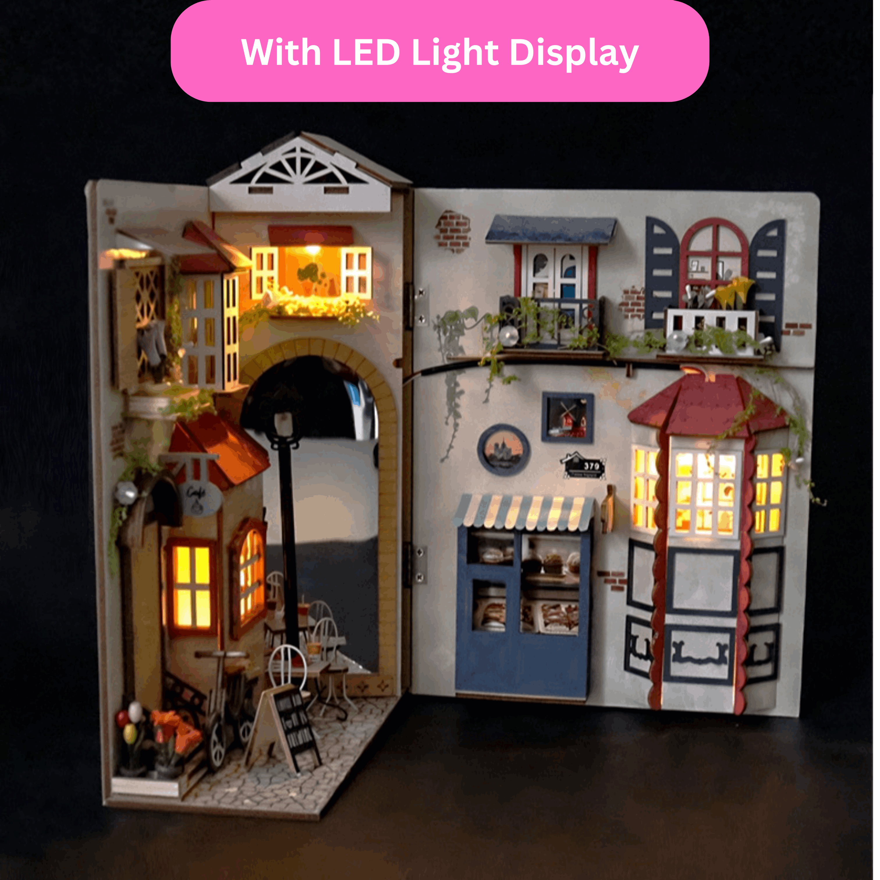 Parisian Alley DIY Book Nook Kit - ROCOXIA