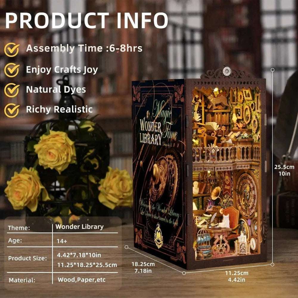 Wonder Library DIY Book Nook Kit – Where Every Book Holds a Secret - ROCOXIA