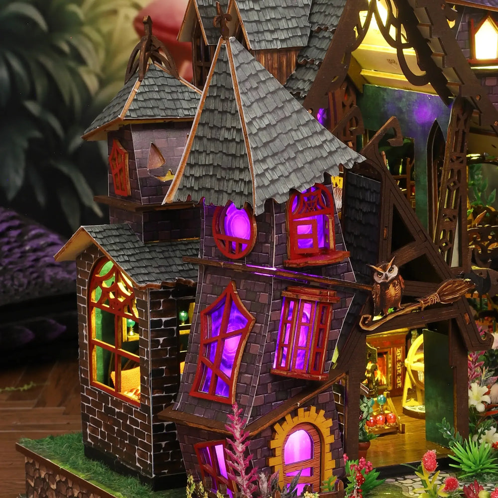 Whimsical Crooked Castle — Strange Castle DIY Mini House Kit l DIY Miniature Kit