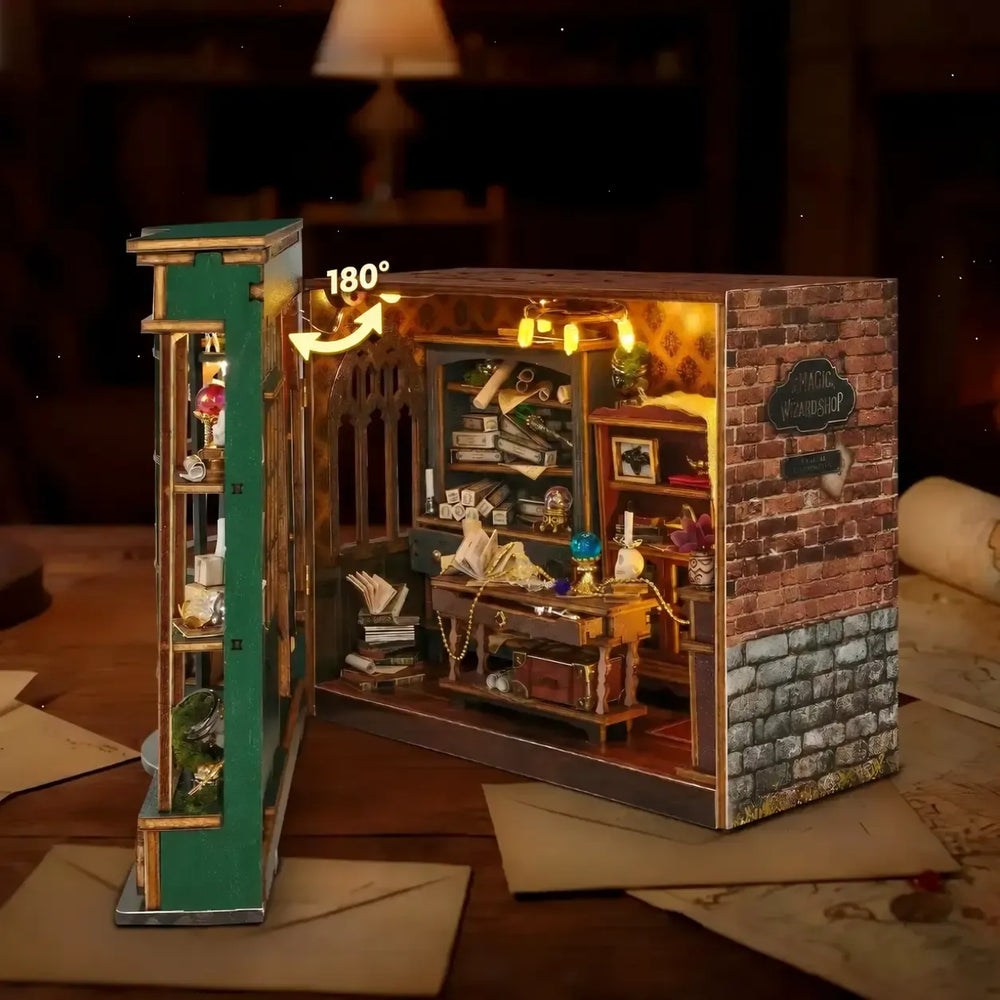 180° Fold-Out Magic Shop Design — Magic Shop DIY Book Nook Kit (SQ-114)