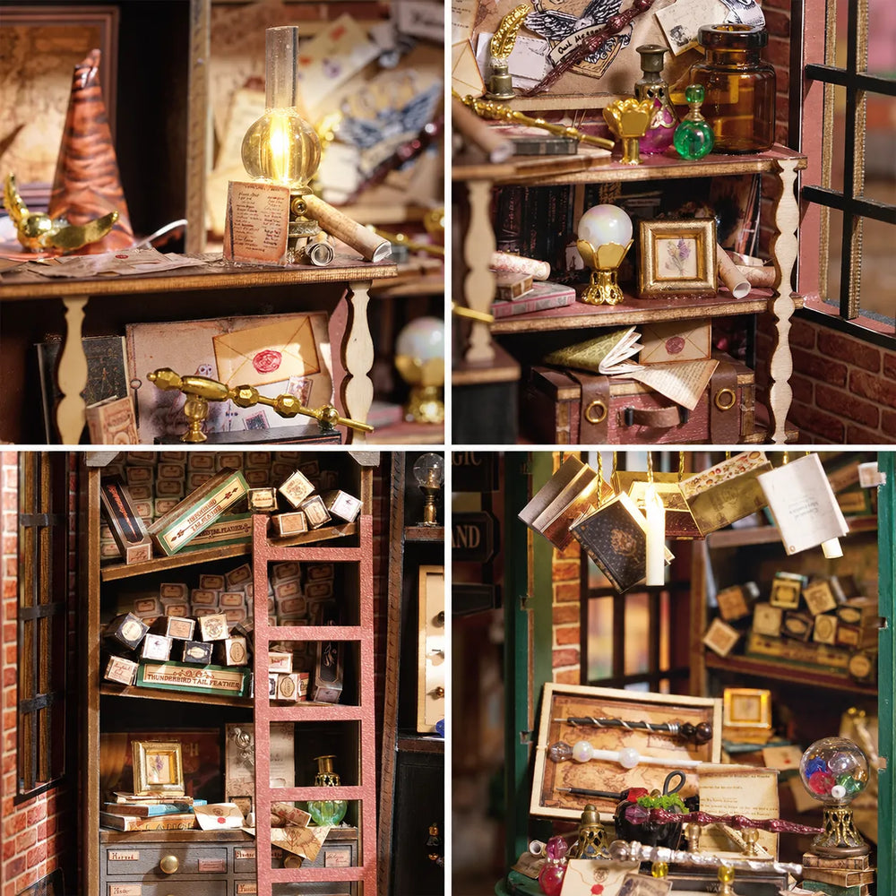 Rich Wand & Potion Details — Magic House DIY Wooden Miniature House Kit