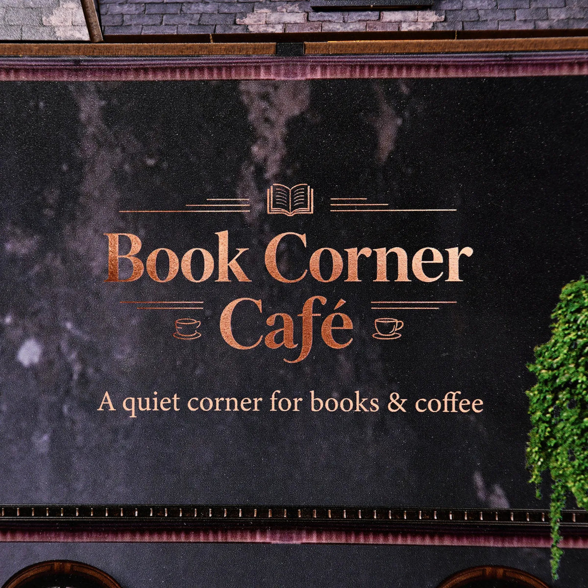 Book Corner Cafe DIY Book Nook Kit