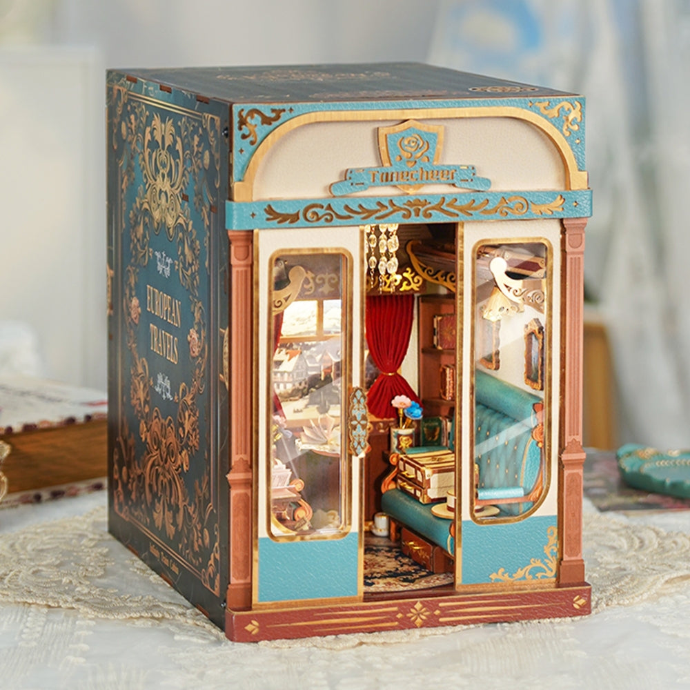 Train Cabin Series – European Travels Motion Scene DIY Book Nook Kit - ROCOXIA
