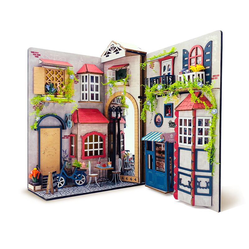 Rocoxia Parisian Alley DIY Book Nook Kit - Rocoxia