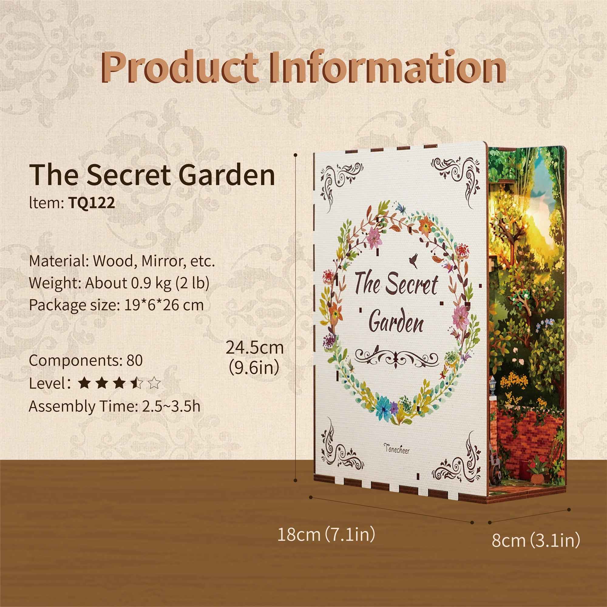 Rocoxia The Secret Garden DIY Book Nook Kit - Rocoxia