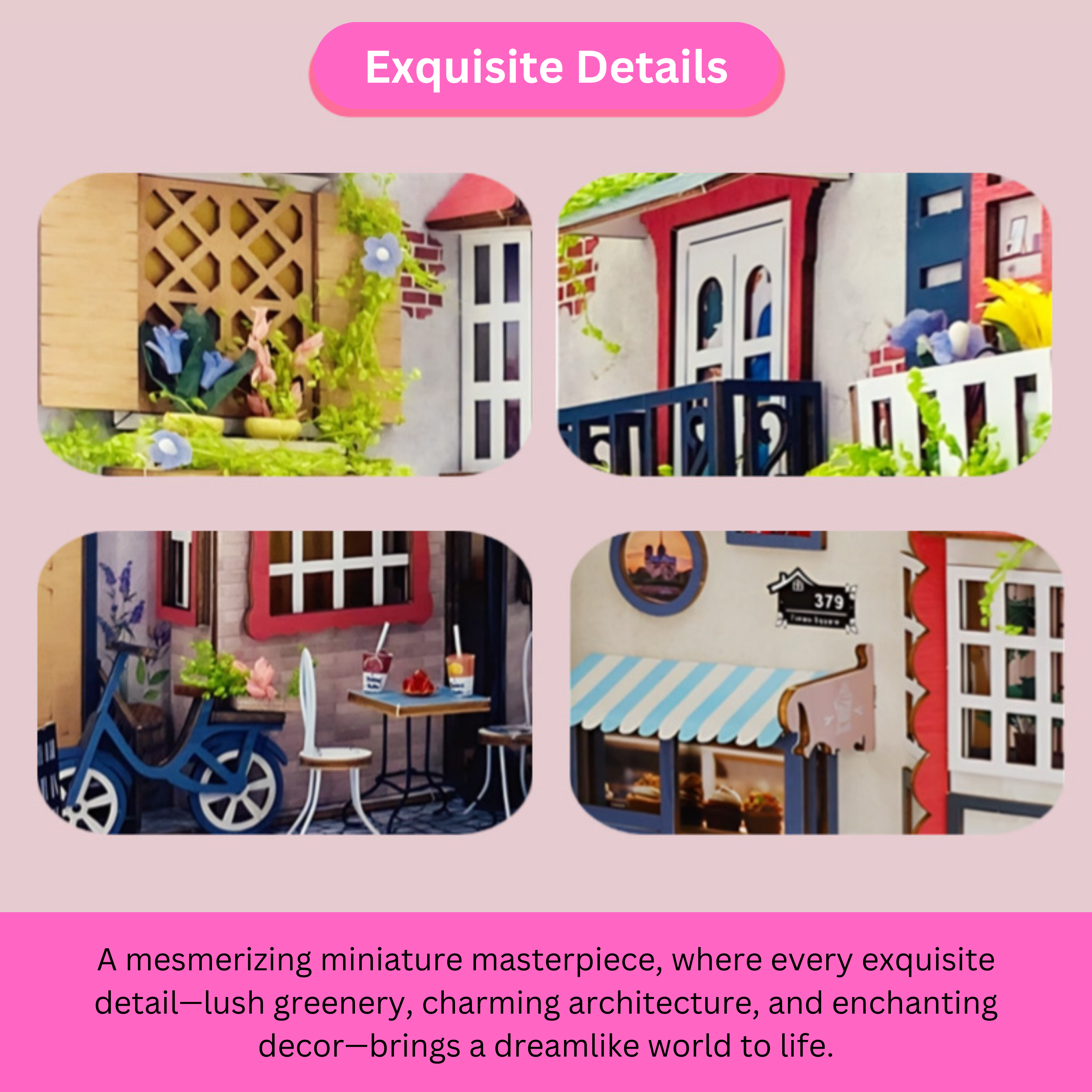 Rocoxia Parisian Alley DIY Book Nook Kit - Rocoxia