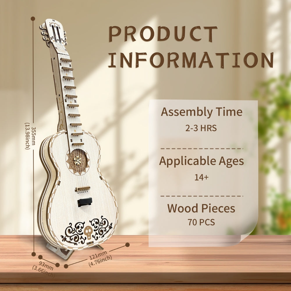 Melodious Guitar Self-Assembly Wooden Guitar Kits - ROCOXIA