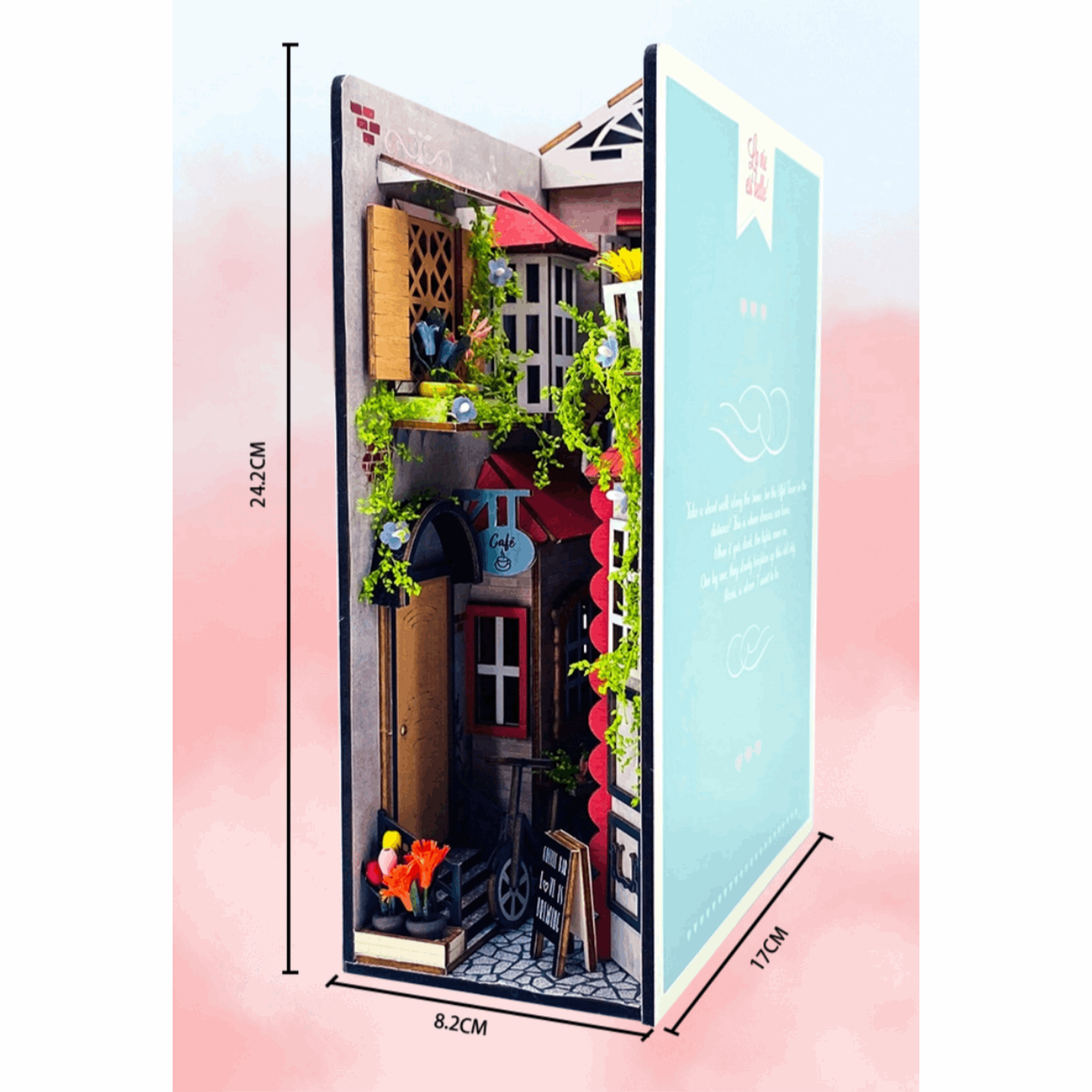 Parisian Alley DIY Book Nook Kit - ROCOXIA