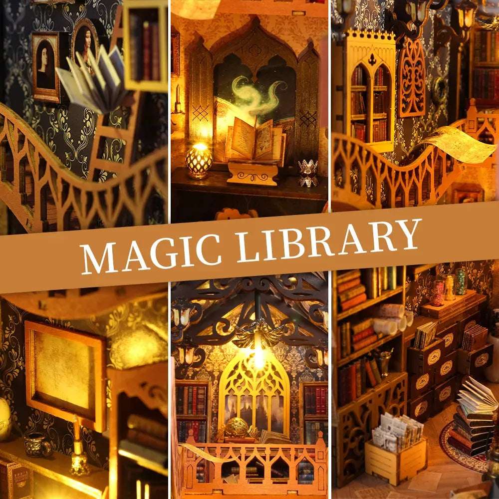 Rocoxia New Magic Library DIY Book Nook Kit - Rocoxia