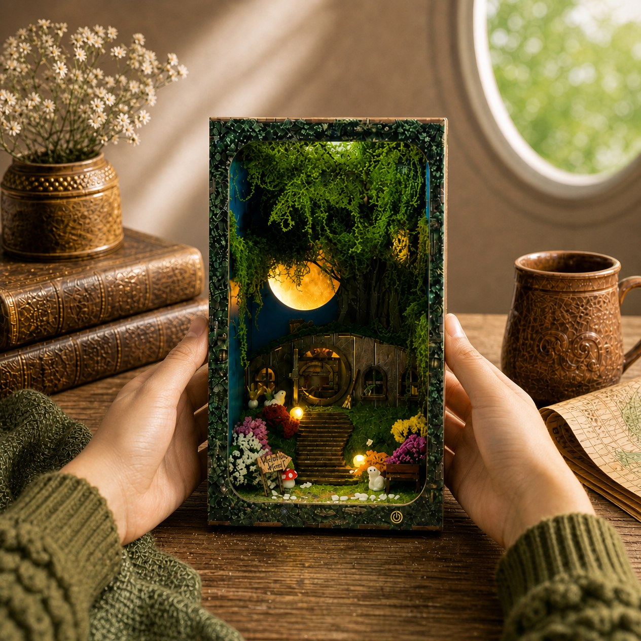 Hobbins Hovel Fantasy Cottage DIY Book Nook Kit