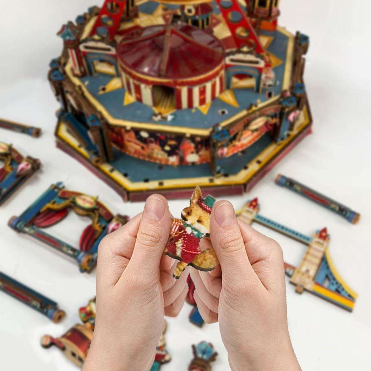 Century Ferris Wheel 3D Wooden Mechanical Puzzles - ROCOXIA