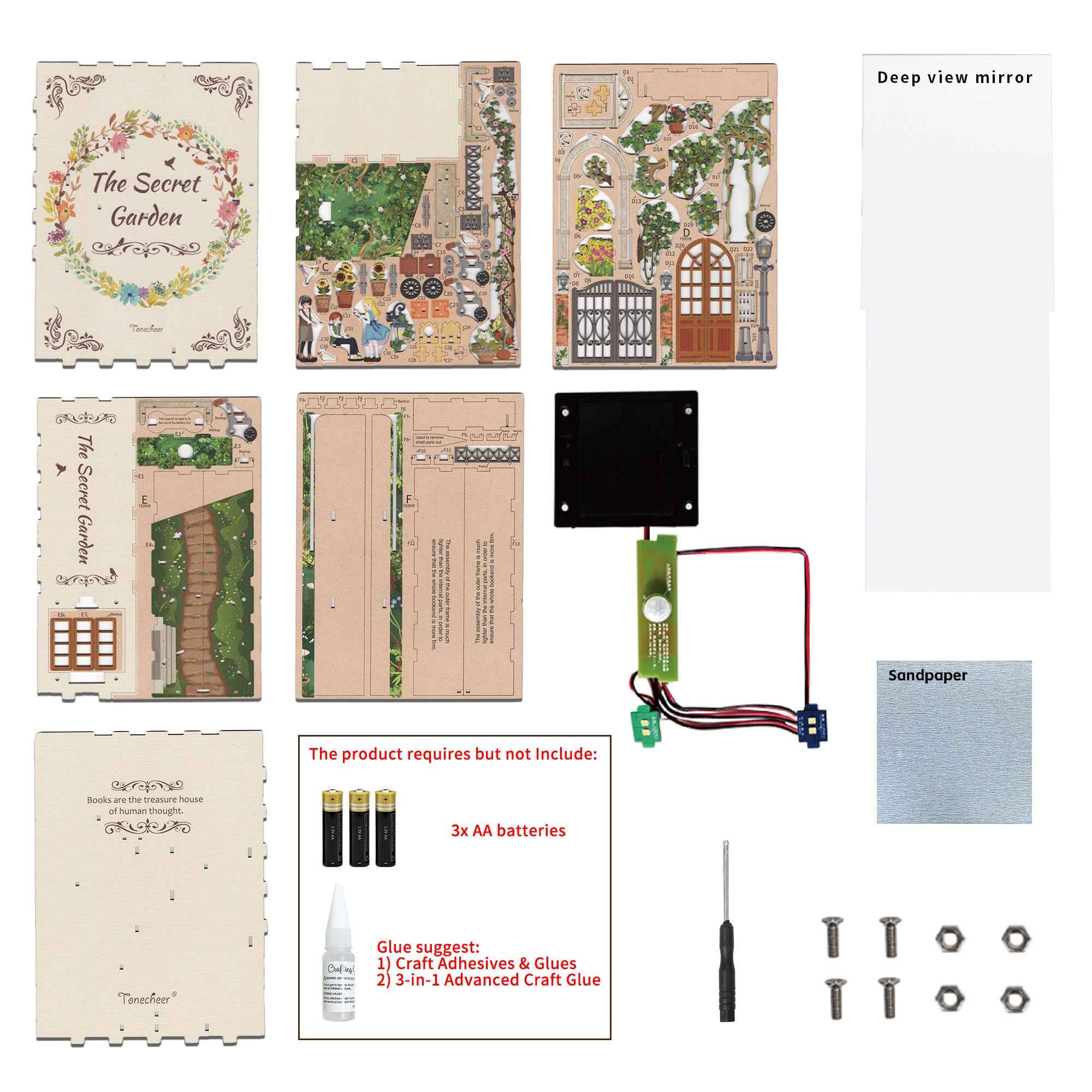 Rocoxia The Secret Garden DIY Book Nook Kit - Rocoxia