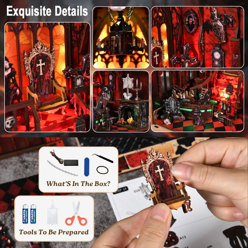 Dark Castle DIY Book Nook Kit - ROCOXIA
