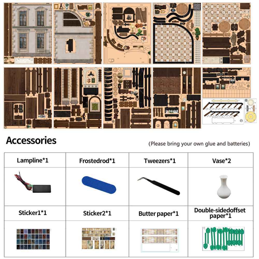 Bacchus Bookstore DIY Mini House Kit l DIY Miniature Kit - ROCOXIA