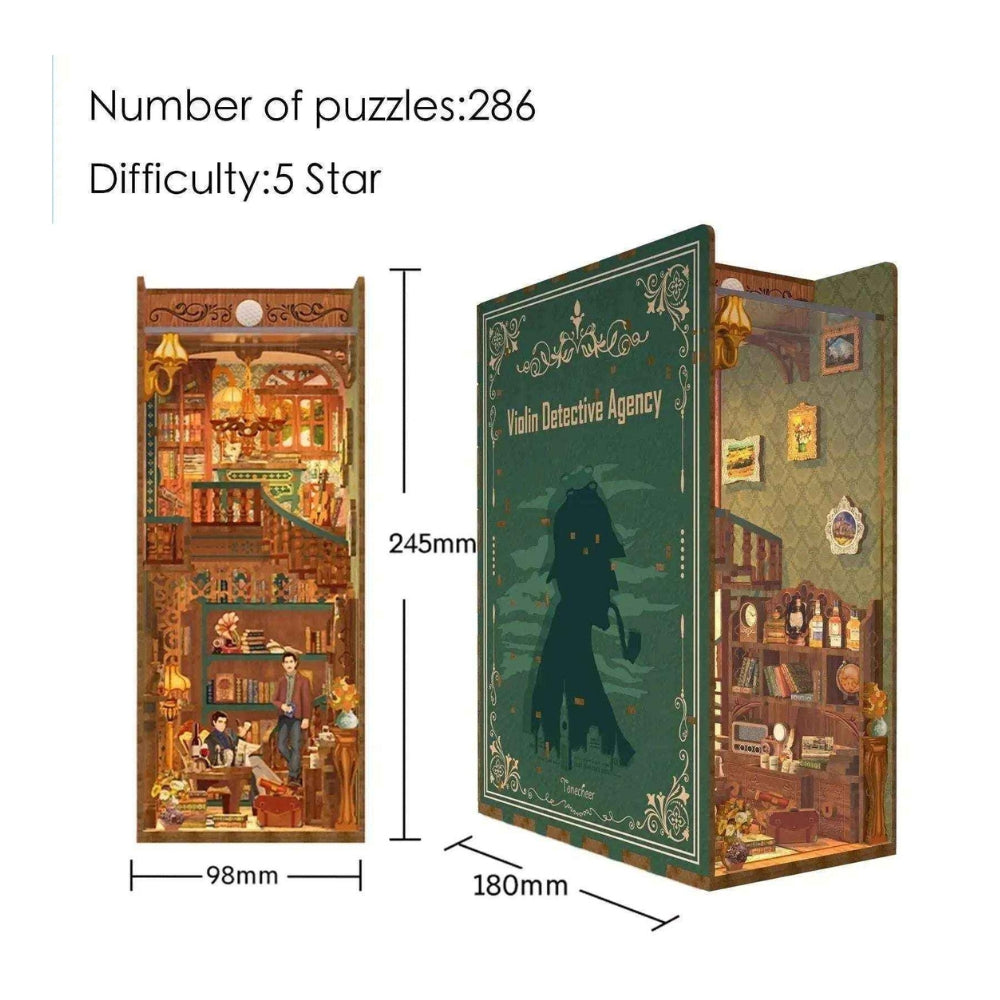 Detective Sherlock Holmes DIY Book Nook Kit - For Creative Readers - ROCOXIA