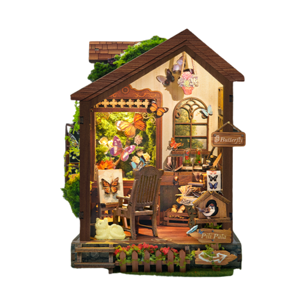 Butterfly House DIY Book Nook Kit - ROCOXIA