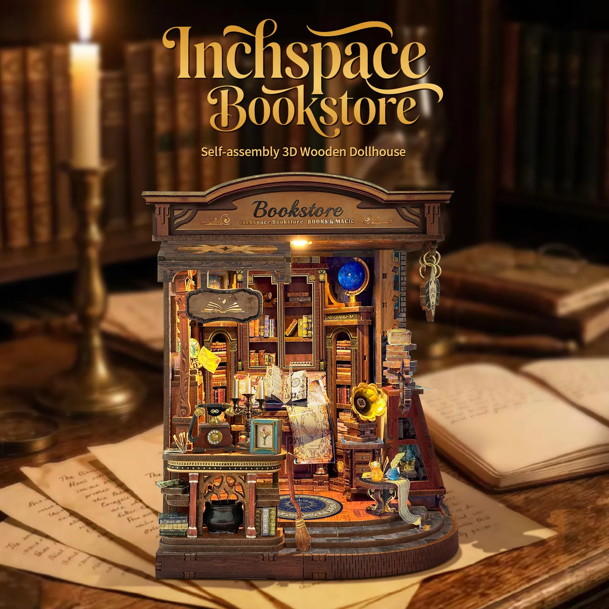 Inchspace Bookstore DIY Miniature Kit