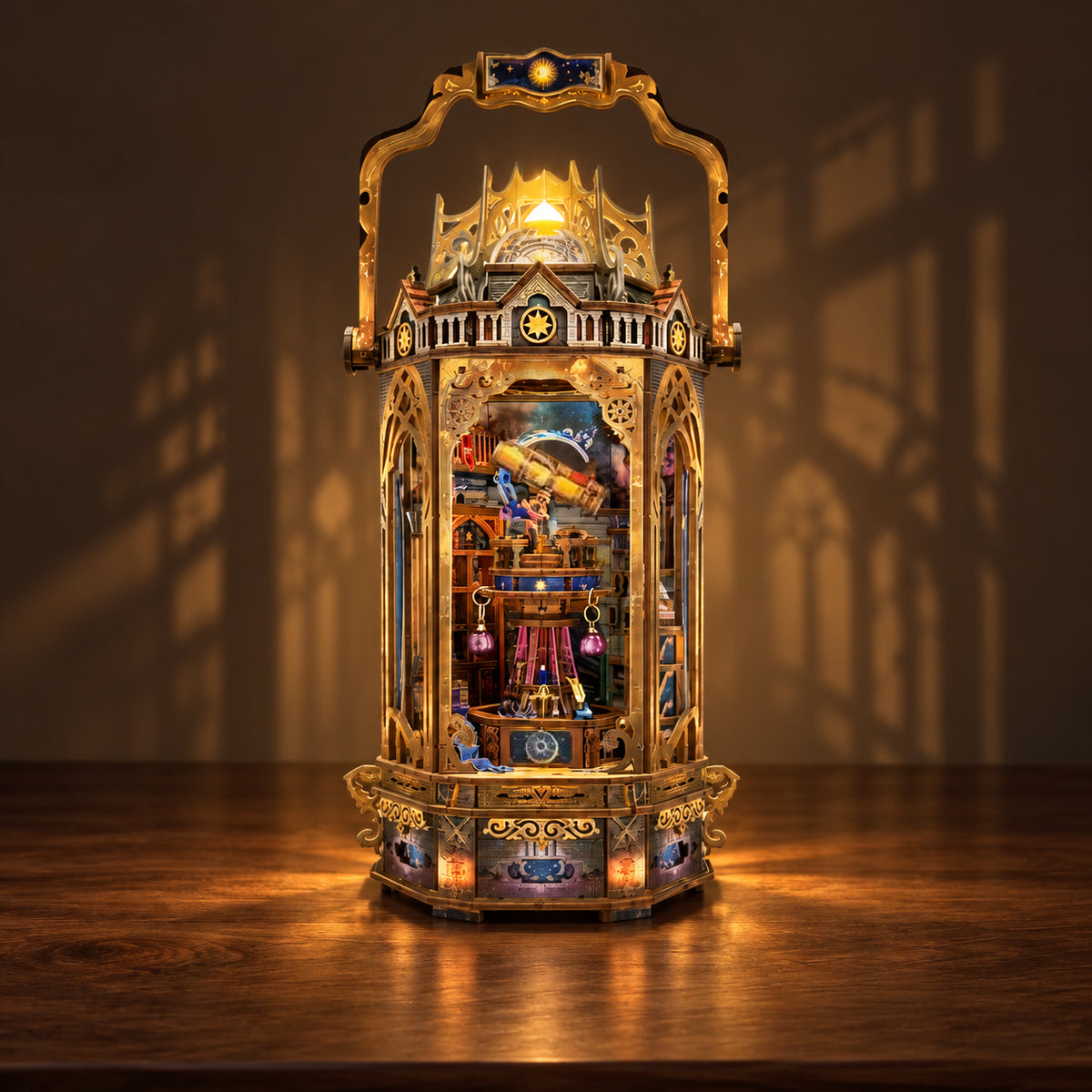 The Lantern of Galaxy DIY Book Nook Kit