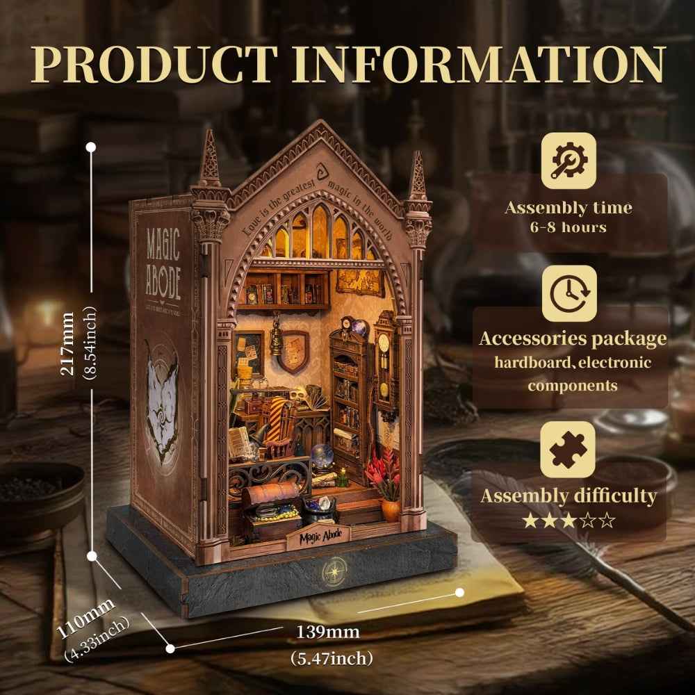 Magic Abode DIY Book Nook Kit - ROCOXIA