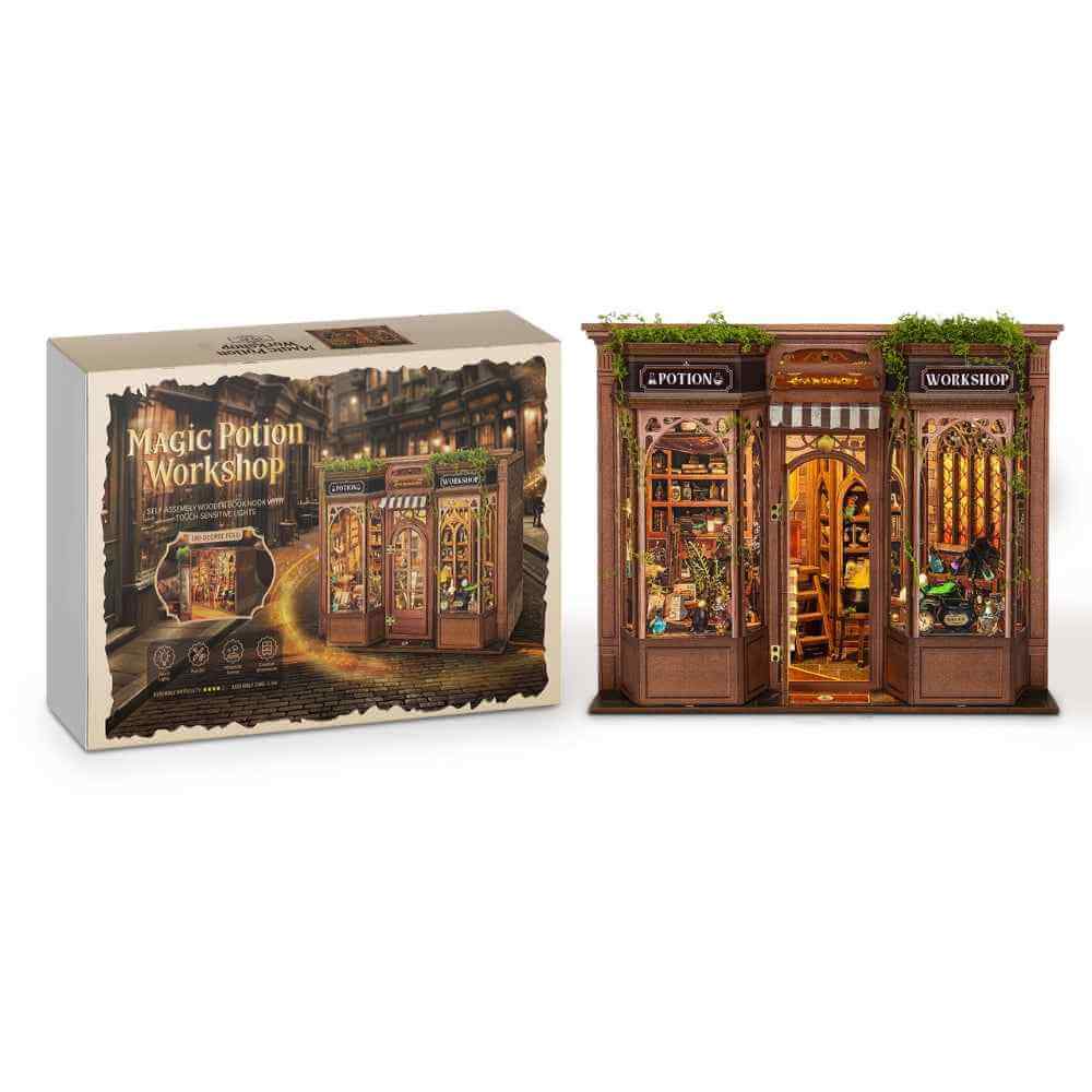 Magic Potion Workshop storefront beside its illustrated kit box.