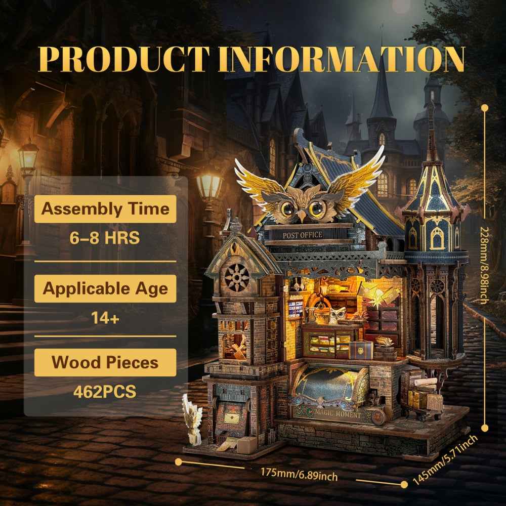 Owl Post Office DIY Mini House Kit l DIY Miniature Kit