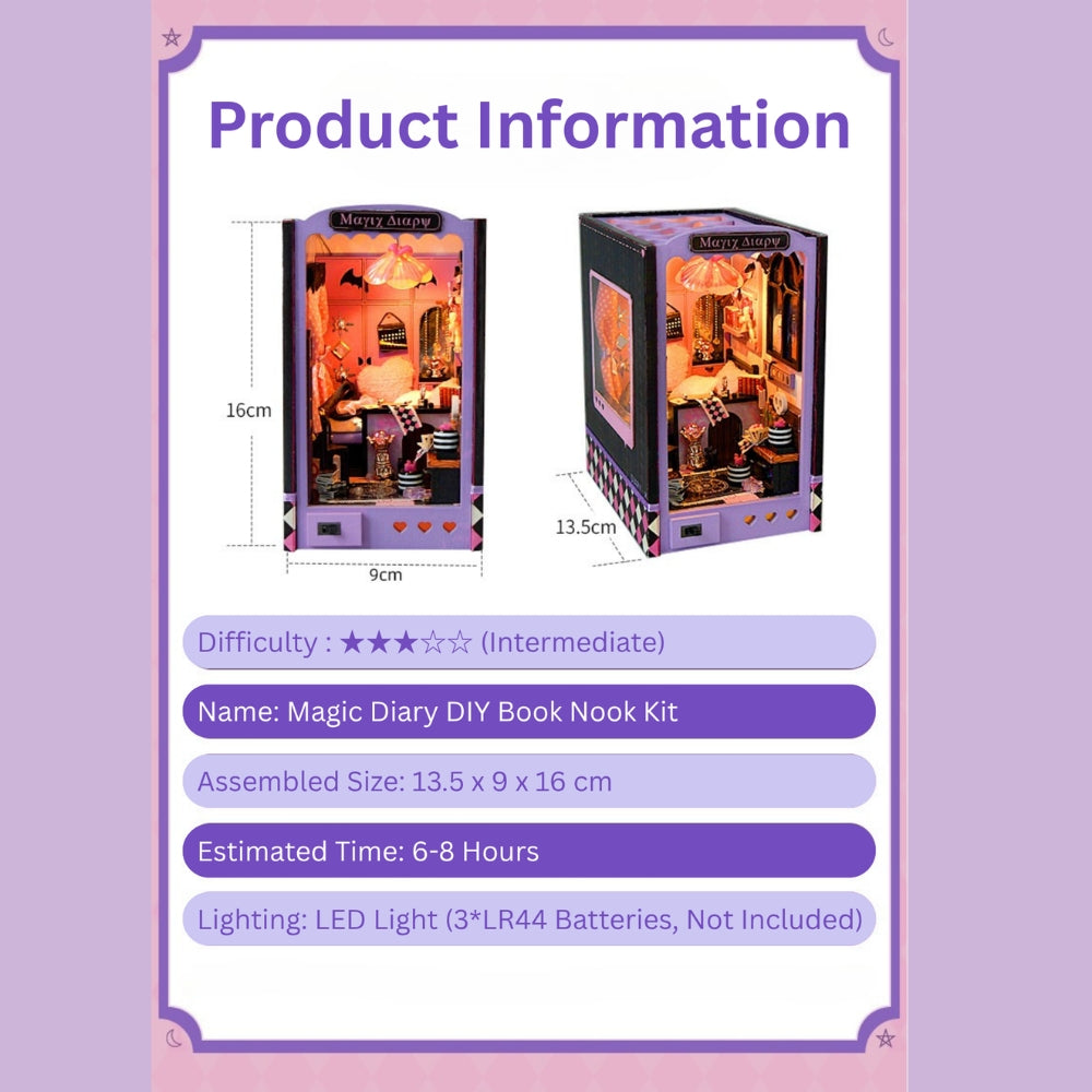 Magic Diary DIY Book Nook Kit - ROCOXIA