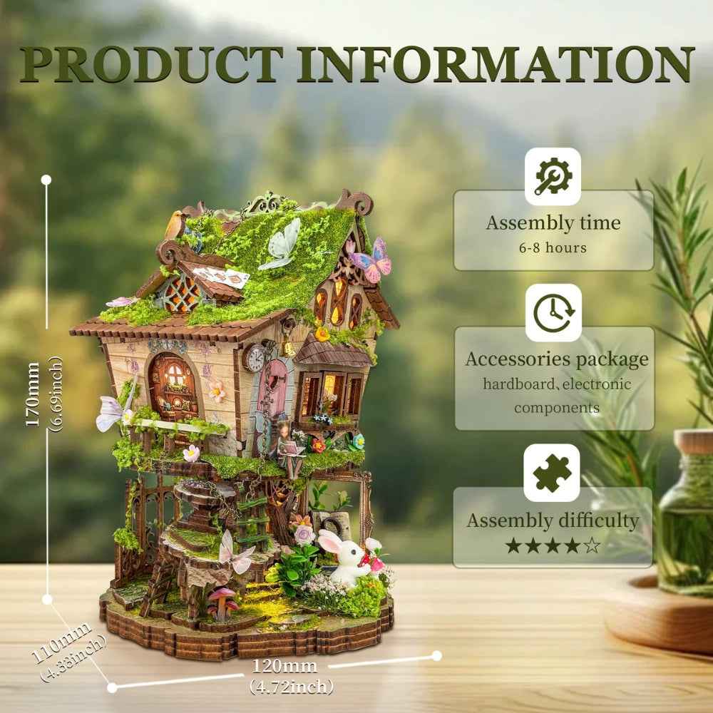 Rowan's Treehouse DIY Book Nook Kit - Bring the Enchanted Forest Home