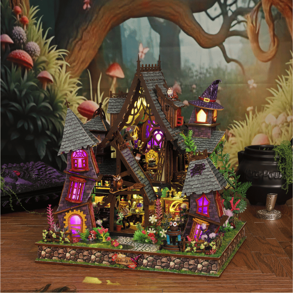 Strange Castle DIY Mini House Kit l DIY Miniature Kit - ROCOXIA