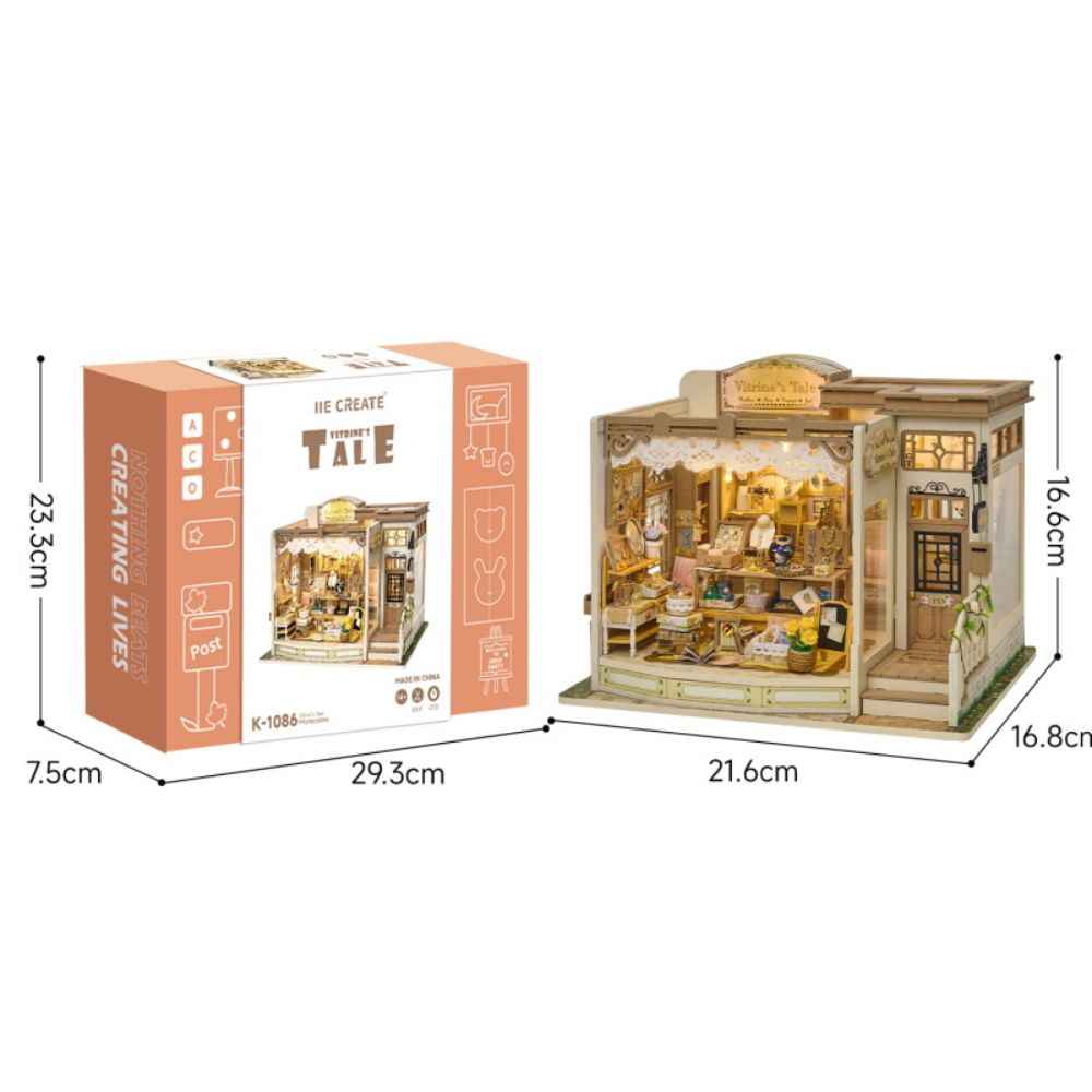 Vitrine's Tale DIY Mini House Kit l DIY Miniature Kit - ROCOXIA