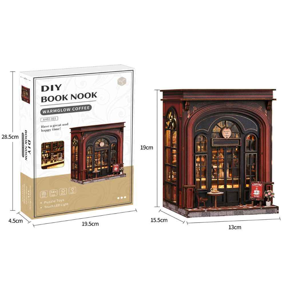 Warmglow Coffee DIY Book Nook Kit - ROCOXIA