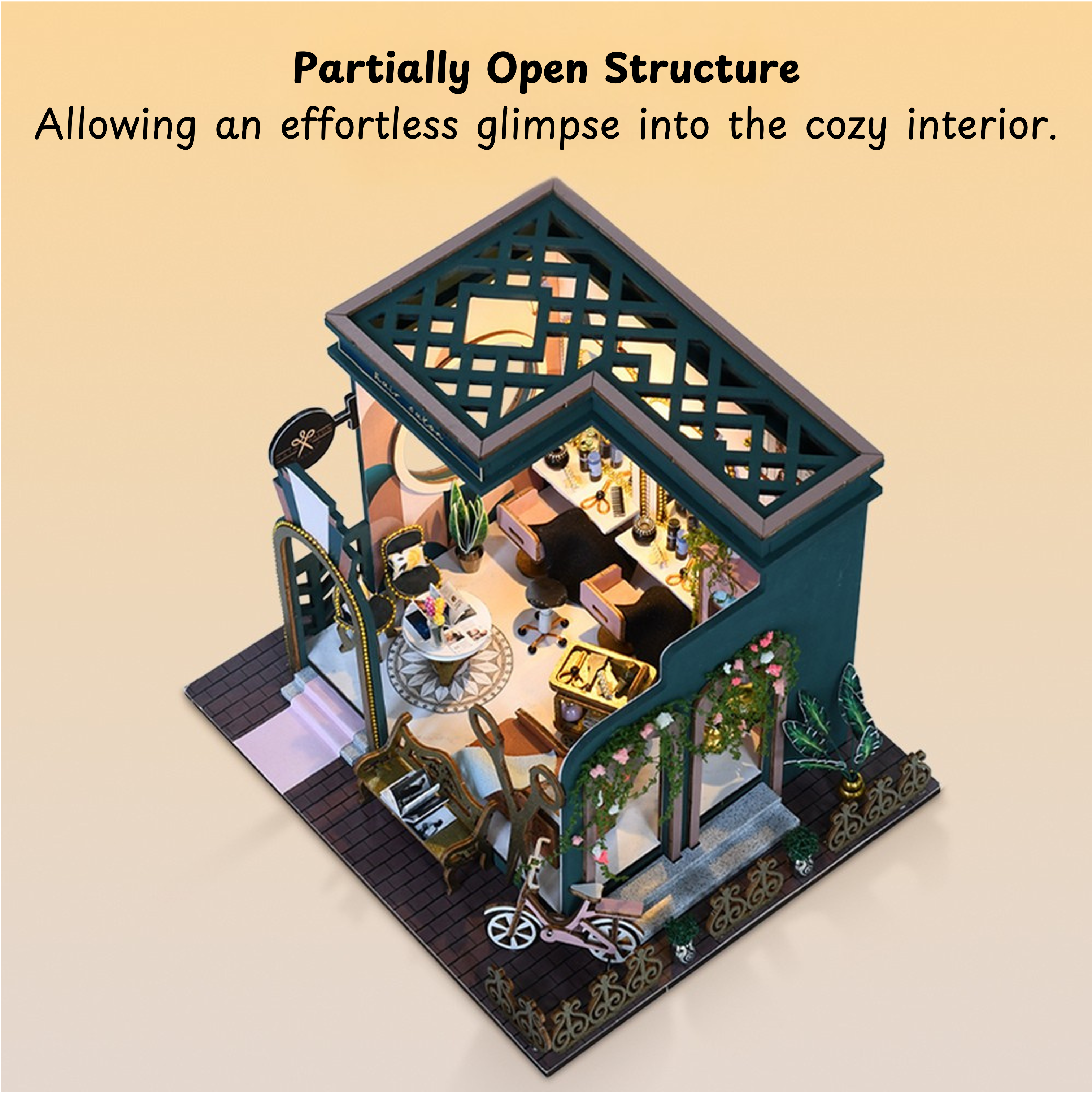 Rocoxia Hair Saloon DIY Miniature Kit - Rocoxia